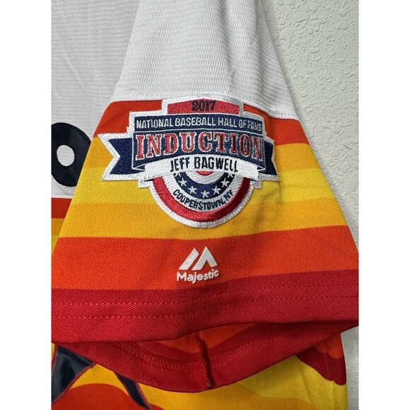Houston Astros Majestic Cooperstown Size 2XL Bagwell - Small Mark Shown In Pics - Picture 2 of 5